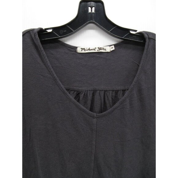 Michael Stars Top One Size Pullover Shirt Casual High Low V-Neck - Picture 2 of 10